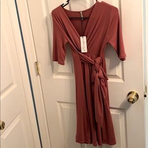 Mauve maternity dres